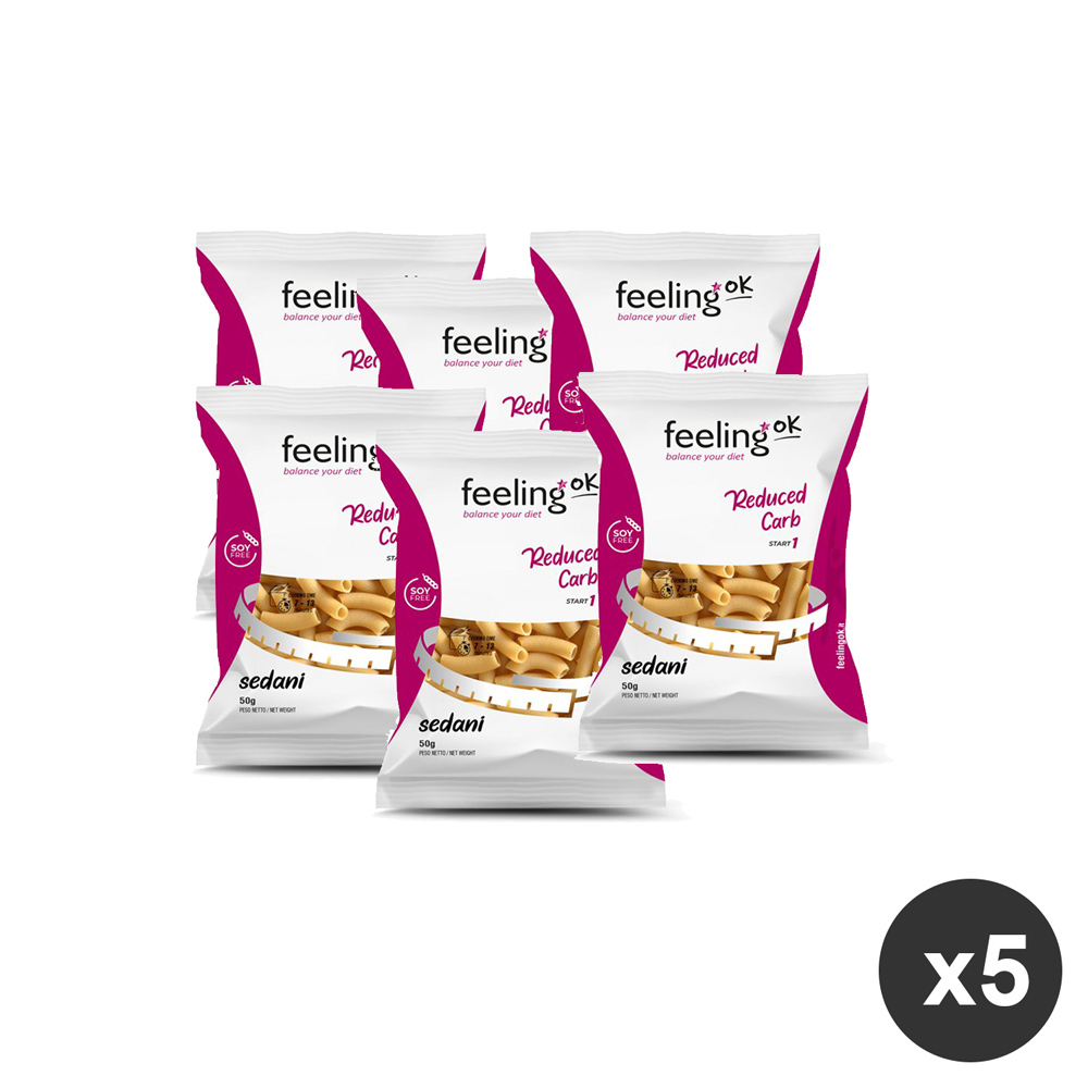 Offerta 5 sedani pasta proteica monoporzione Feeling ok