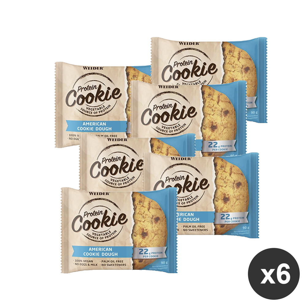 6 American Cookie  proteici con gocce di cioccolato Weider