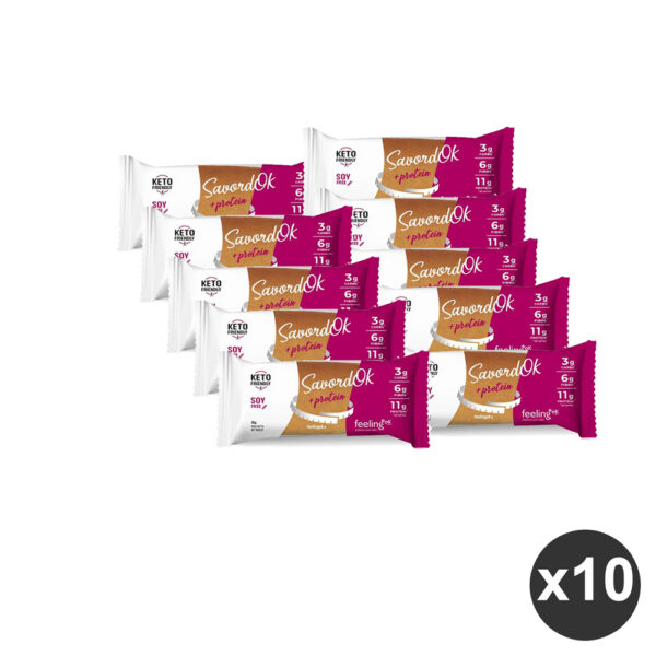 kit risparmio 10 savoiardi spuntino keto all’albicocca Feeling