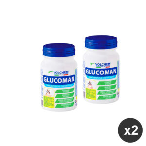Set 2 Integratore di glucomannano in capsule Glucoman Volchem
