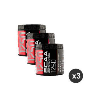 kit 3 Aminoacidi Ramificati in compresse BCAA 1250 Zero carb Net Integratori