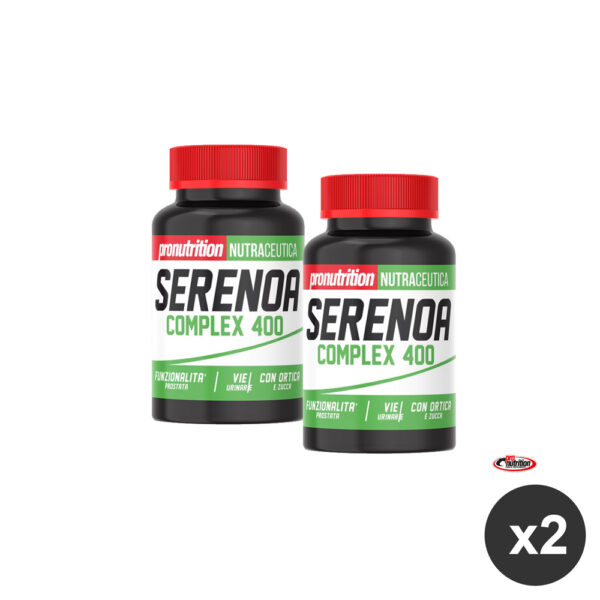 kit risparmio 2 integratore di serenoa per la prostata in compresse Pro Nutrition