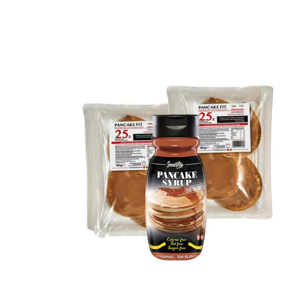 Colazione Fit Pancake pronti con sciroppo d’acero