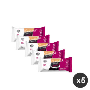 Kit di 5 Savoiardi proteici glassati al cocco Feeling ok