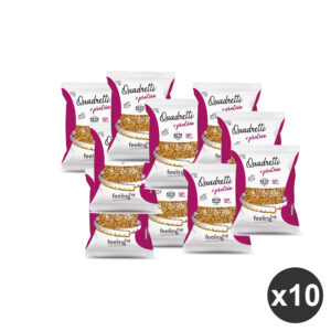 Feeling ok kit 10 Pasta proteica formato quadretti