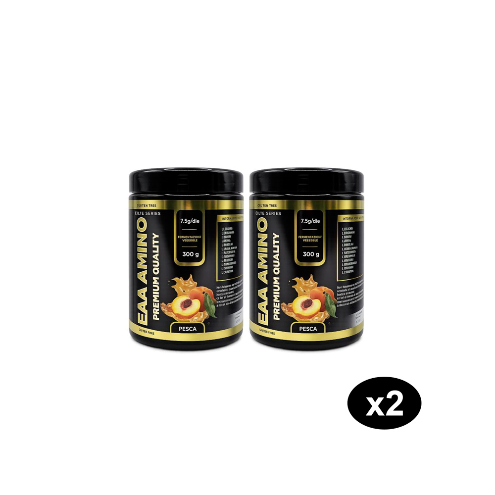 Duopack Aminoacidi Essenziali in polvere Pesca DM Nutrition