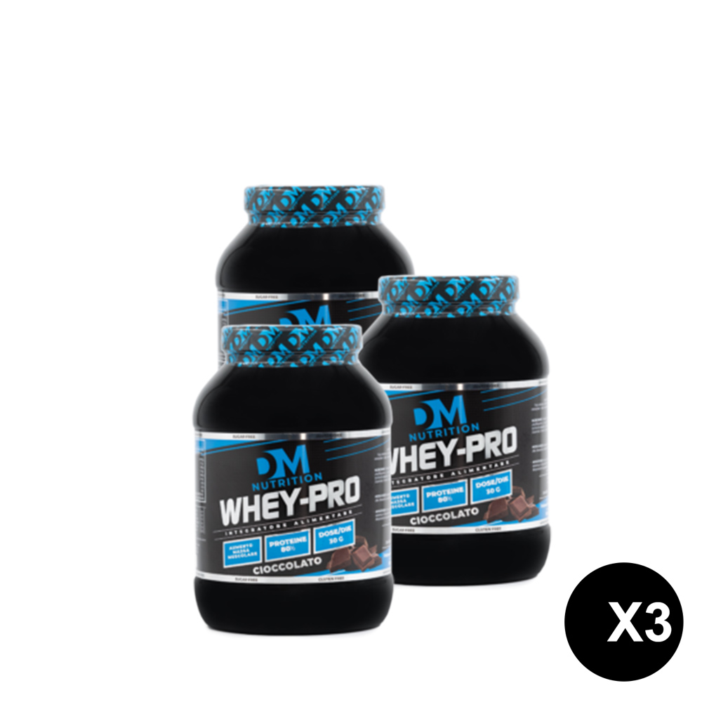 Box risparmio 3 Proteine concentrate cioccolato DM Nutrition