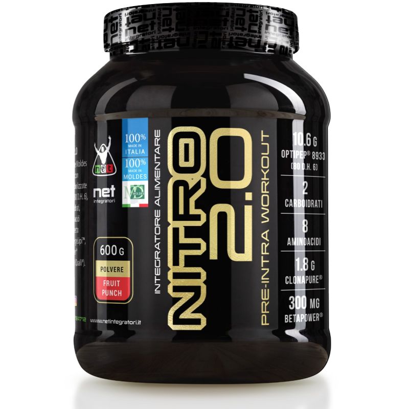 Net pre workout con proteine e aminoacidi alla frutta