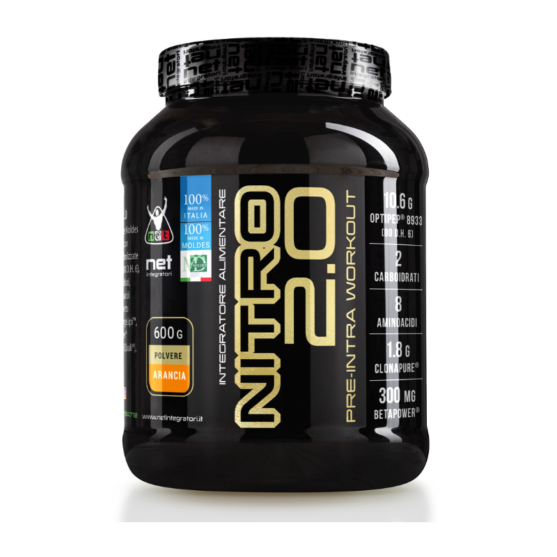 Nitro 2.0 Arancia pre workout con proteine e aminoacidi