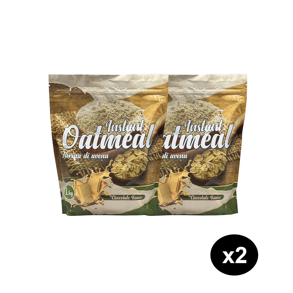 Set 2 Farine di Avena aromatizzata al cioccolato bianco DM Food