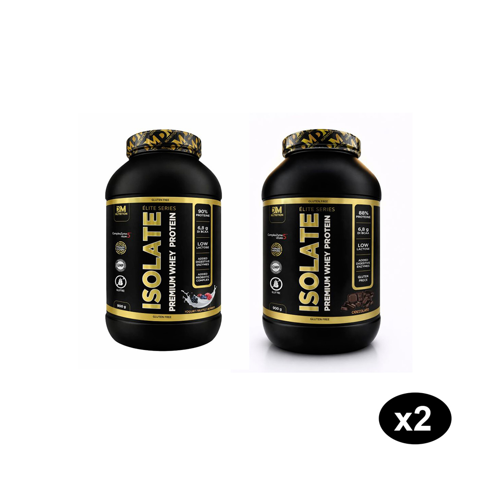 Offerta 2 proteine Isolate vari gusti DM Nutrition