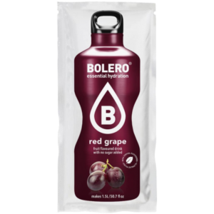 Bustine monodosi per l'acqua solubili al gusto di uva rossa