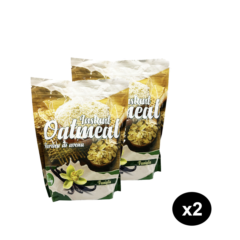 DM Kit da 2 Farine di Avena aromatizzata ricca di fibre alla vaniglia