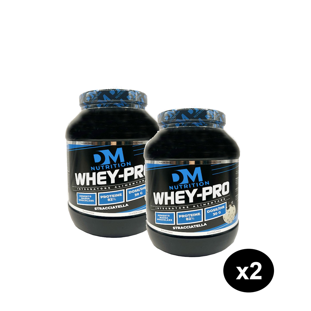Set offerta 2 Proteine Concentrate stracciatella Whey Pro DM