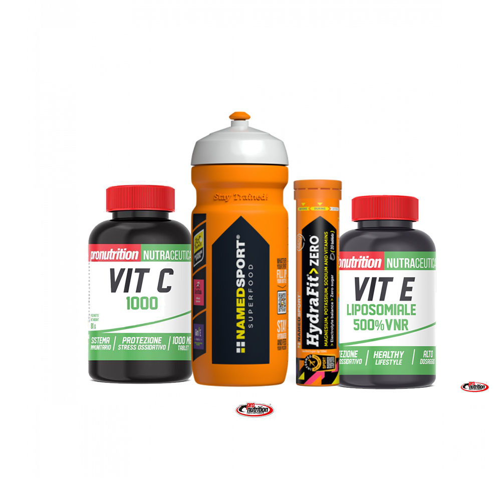 kit risparmio per l estate integratori di vitamina C vitamina E e sali minerali
