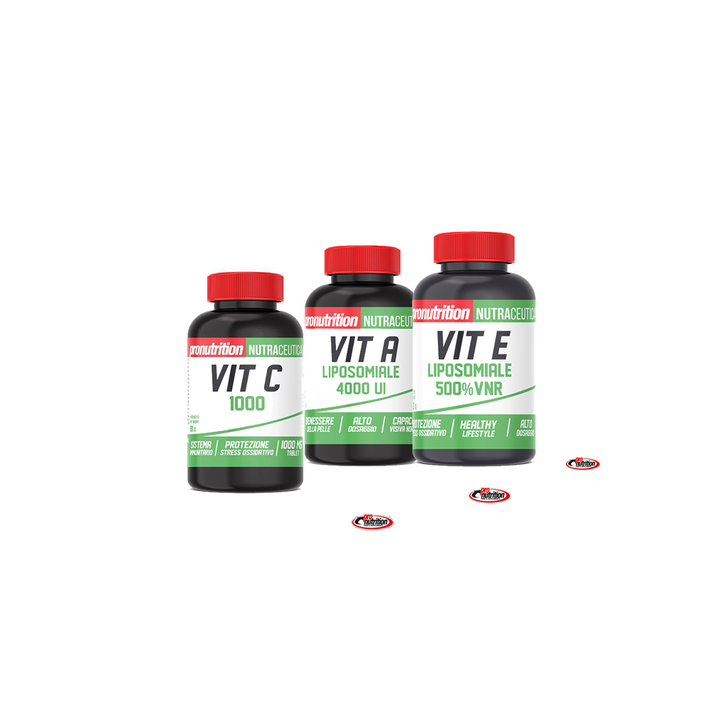 Tris di Vitamine per l'Estate integratori di Vitamina A, C, E,