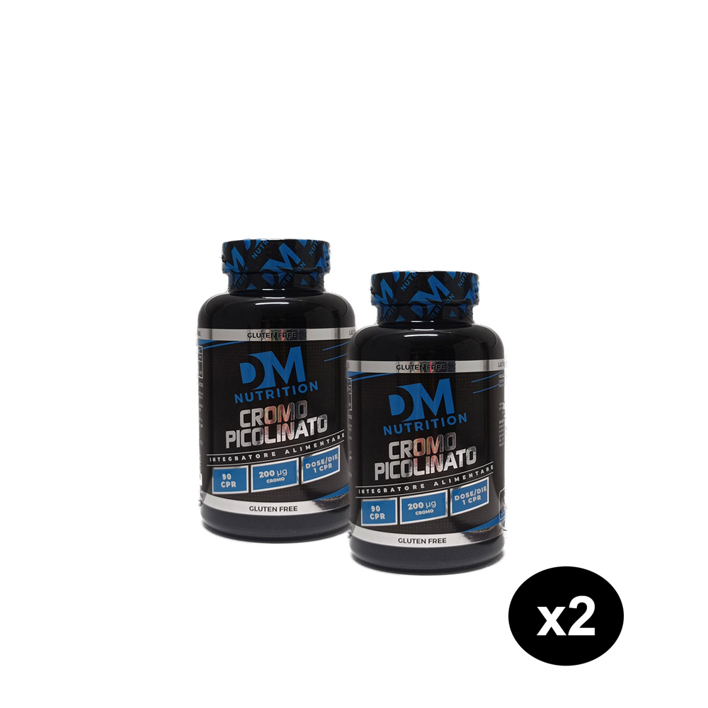 Duopack di cromo picolinato per il controllo glicemia DM Nutrition