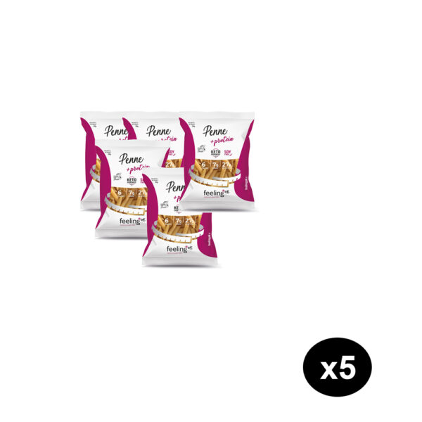 Feeling OK – Box da 5 Penne Start | Pasta Proteica Low Carb in Monoporzione