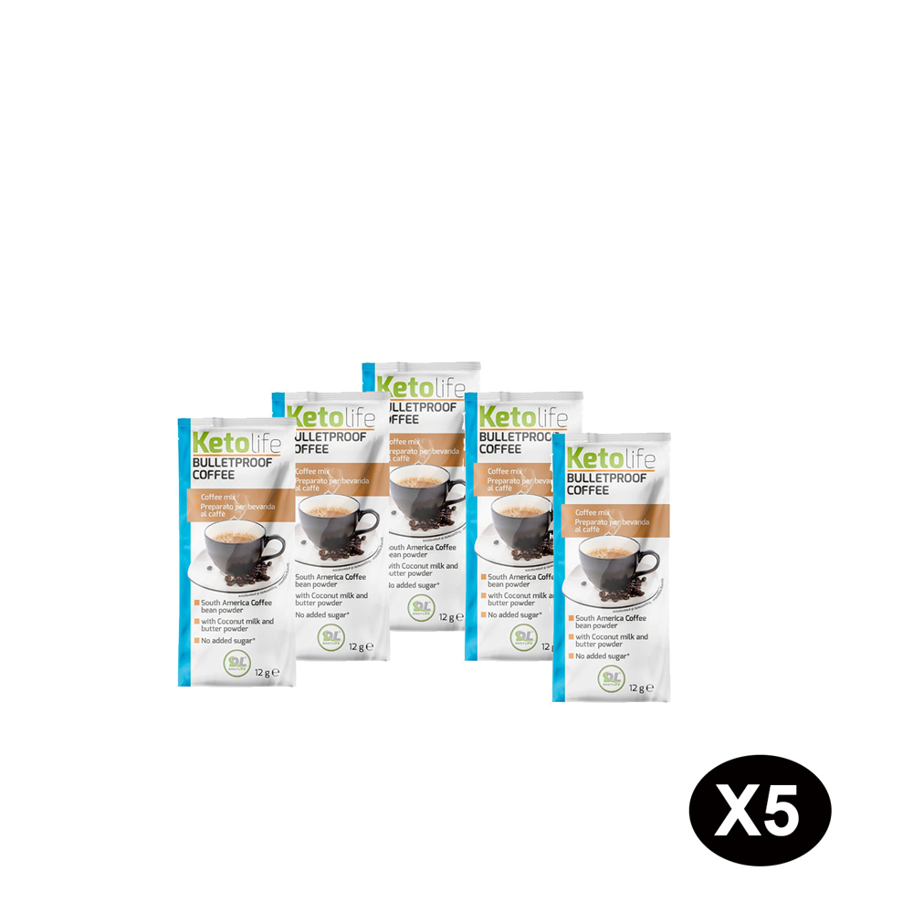 Set da 5 caffe' solubile per controllo fame Keto