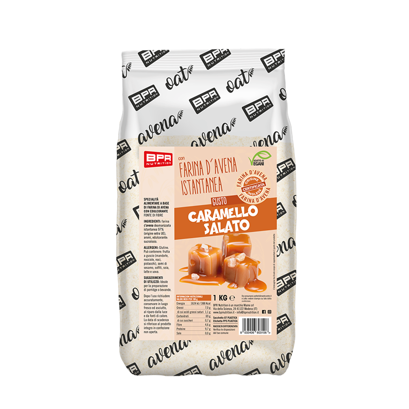 Farina D'Avena Aromatizzata caramello salato BPR