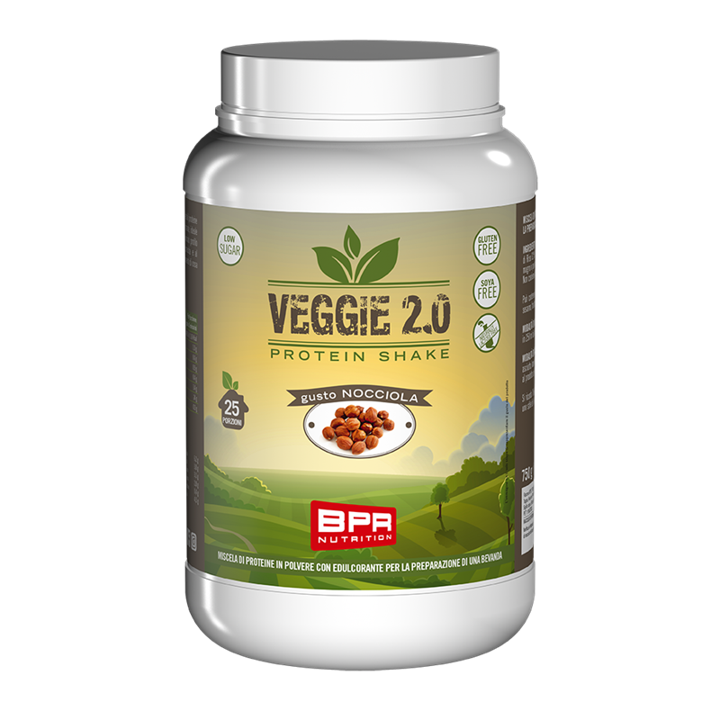 Integratore di proteine vegane in polvere alla nocciola BPR