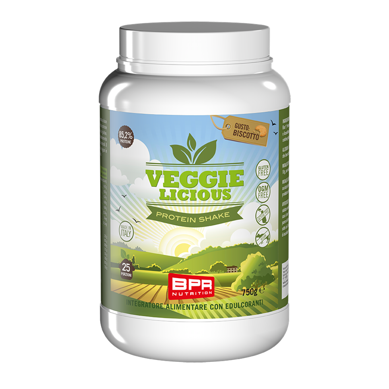 BPR Integratore di proteine in polvere al biscotto vegane