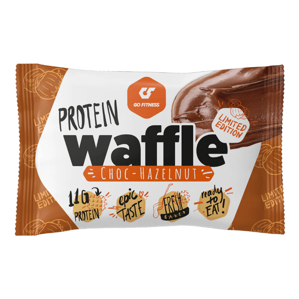 Waffle Proteici cioccolato e nocciola Go Fitness
