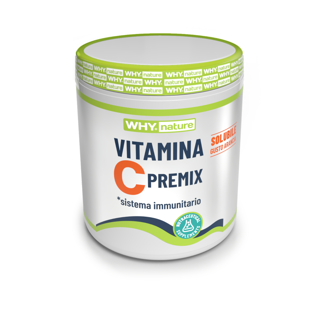 Integratore di vitamina C in polvere all'arancia Why nature