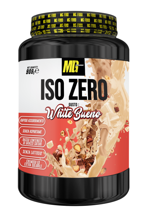 Iso Zero proteine isolate a nocciola e cioccolato bianco MG Food