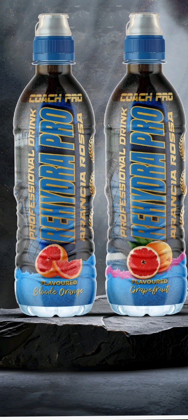 Bevanda reidratante con magnesio zinco e vitamina B all'arancia rossa