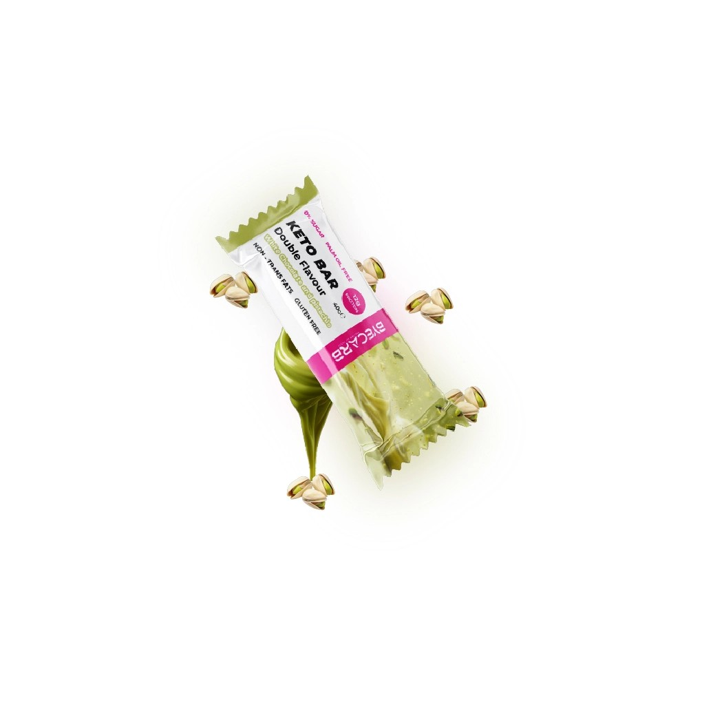 Barretta chetogenica cioccolato bianco e pistacchio