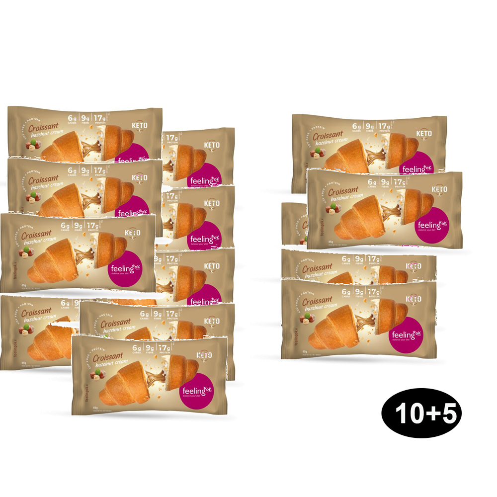 10+5 omaggio Cornetti Cheto alla Nocciola Low-Carb