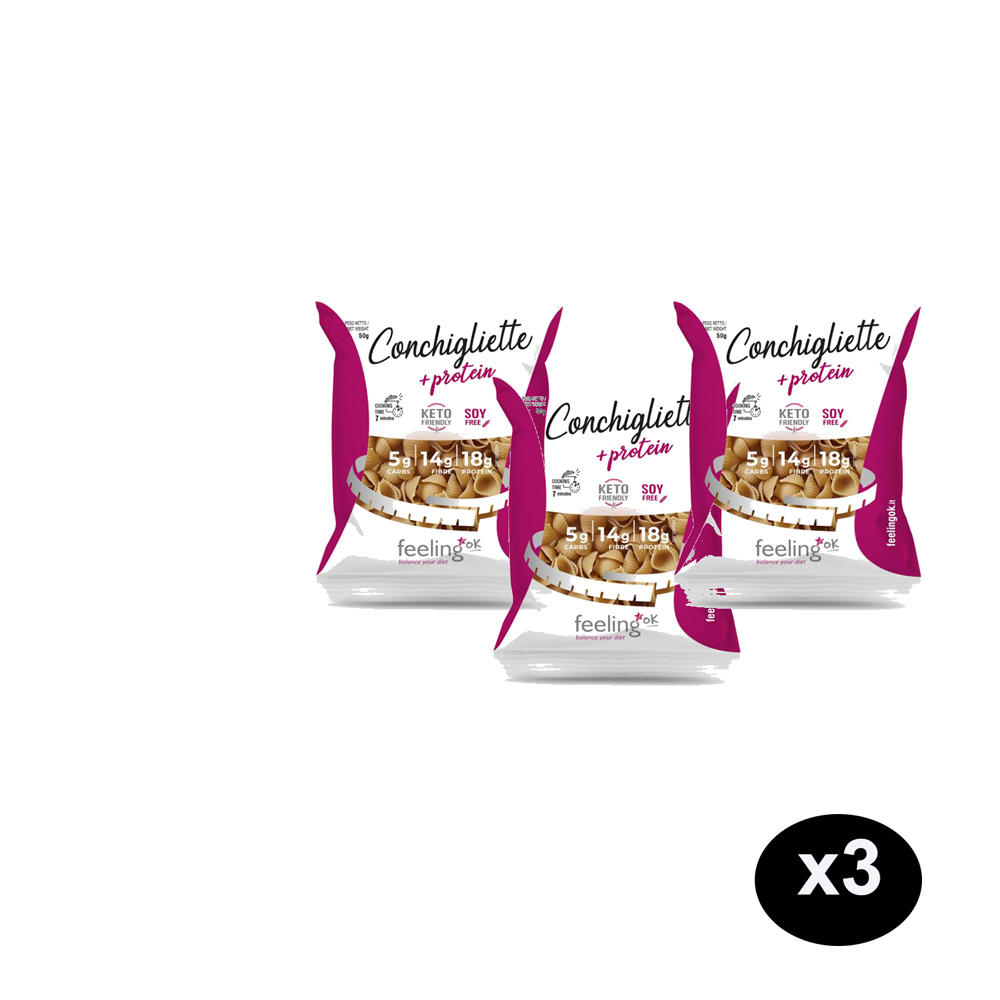 Box risparmio 3 Conchigliette pasta proteica in monoporzione
