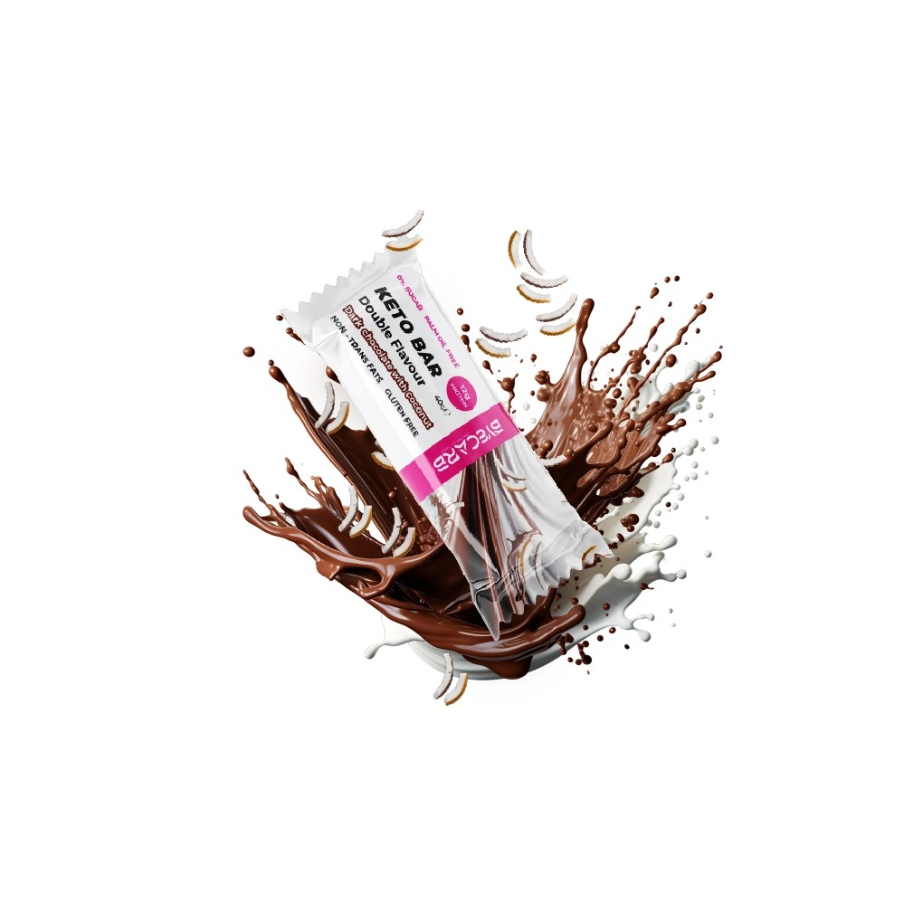 Keto barretta al cioccolato fondente e cocco