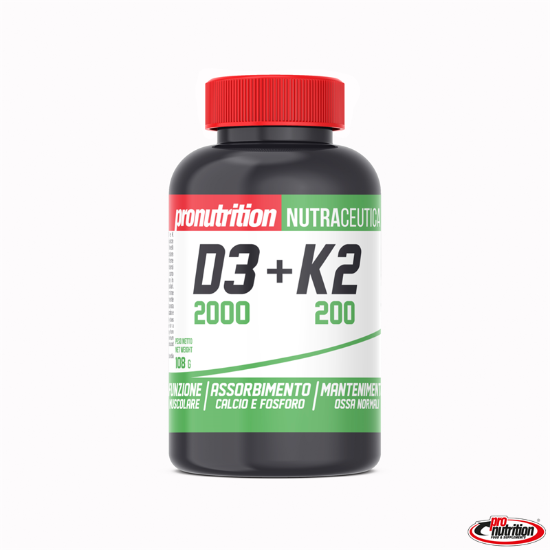 Integratore di vitamina D3 e K in compresse pro nutrition
