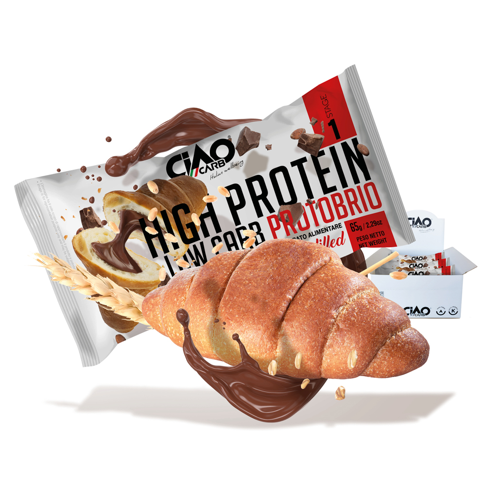 Cornetto ripieno alla crema cacao dieta chetogenica