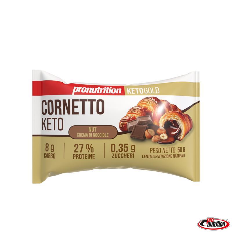 Cornetto Chetogenico Ripieno di Crema Nocciola
