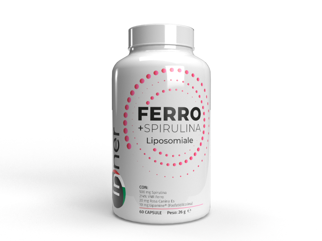 Integratore di ferro e spirulina in capsule Inner