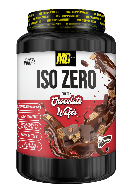 Iso Zero proteine isolate a cioccolato e wafer