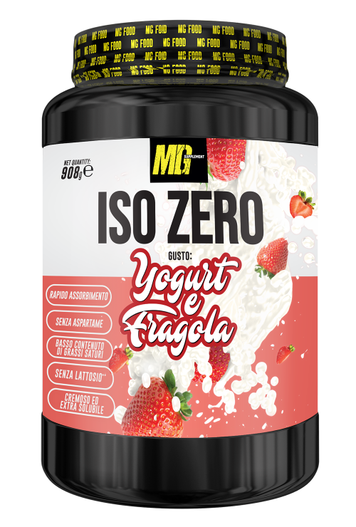 Iso Zero proteine isolate yogurt e fragola MG Food