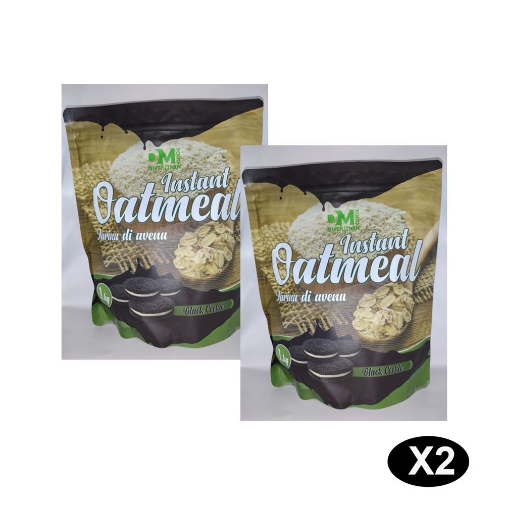 Offerta 2 Farine di Avena aromatizzata ricca di fibre black cookie