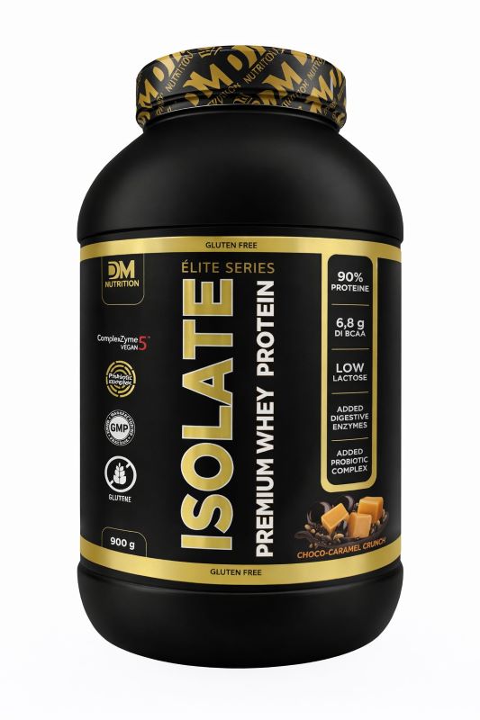 Proteine isolate premium alta digeribilita' Cioccolato Caramello e Arachidi