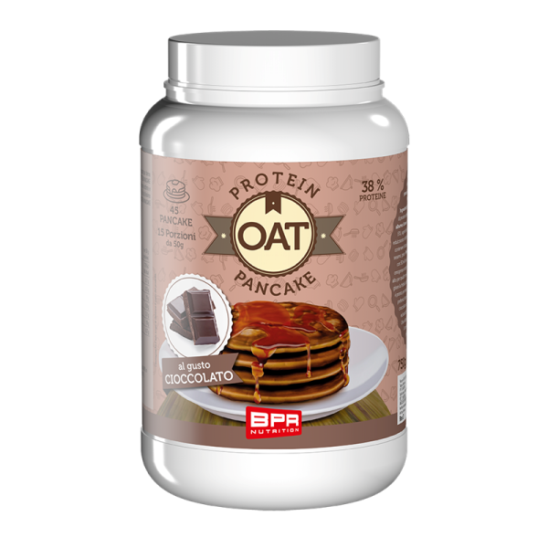 Preparato per pancake con avena e proteine selezionate gusto Cioccolato