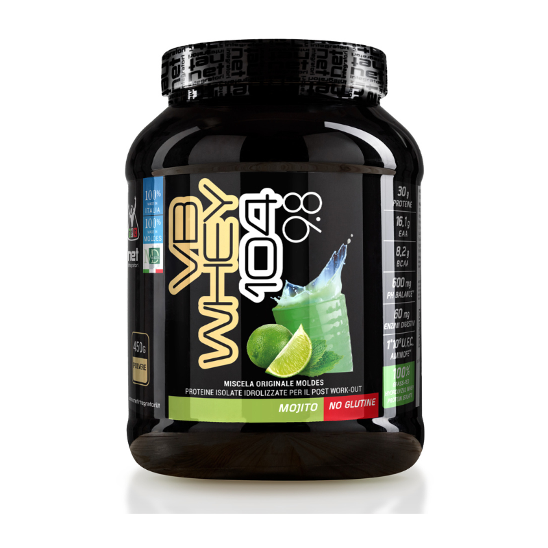 VB Whey 104 9.8® Gusto Mojito - Proteine Isolate Idrolizzate formato mini di Qualità Superiore