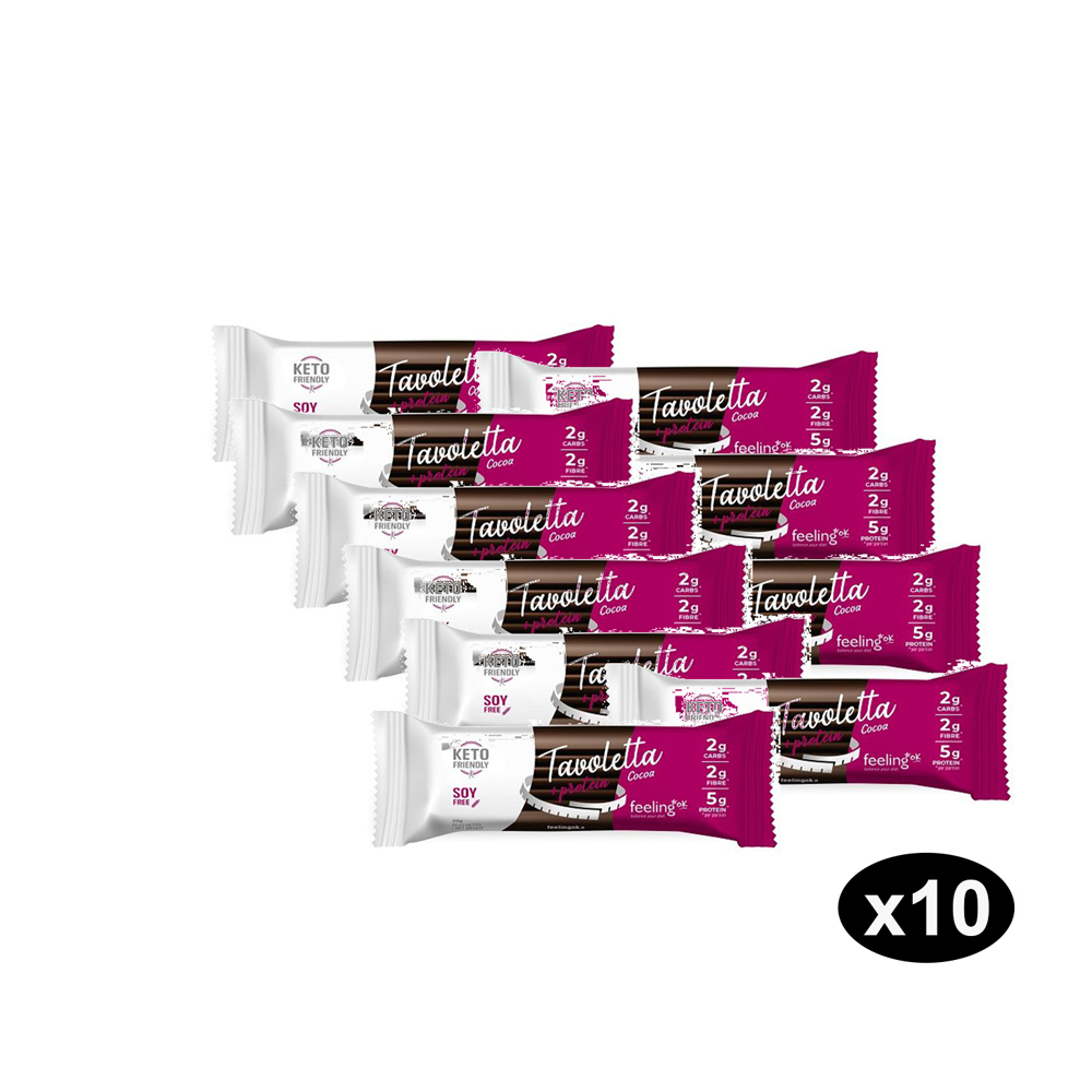 Offerta risparmio 10 Tavolette al cioccolato ideali in keto
