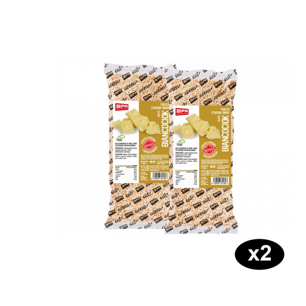 2 Fiocchi di avena aromatizzati al cioccolato bianco BPR