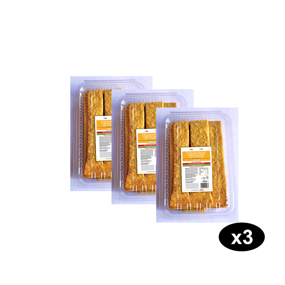 Offerta Speciale: 3 Focacce Croccanti Fit alla Curcuma - Ri.Ma Benessere