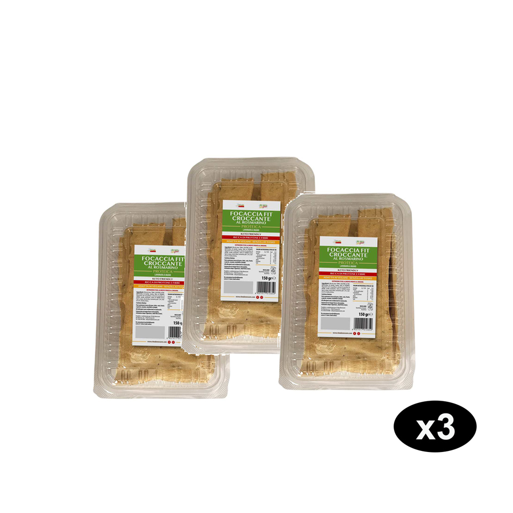 Offerta 3 Focacce Croccanti Fit al Rosmarino - Ri.Ma Benessere