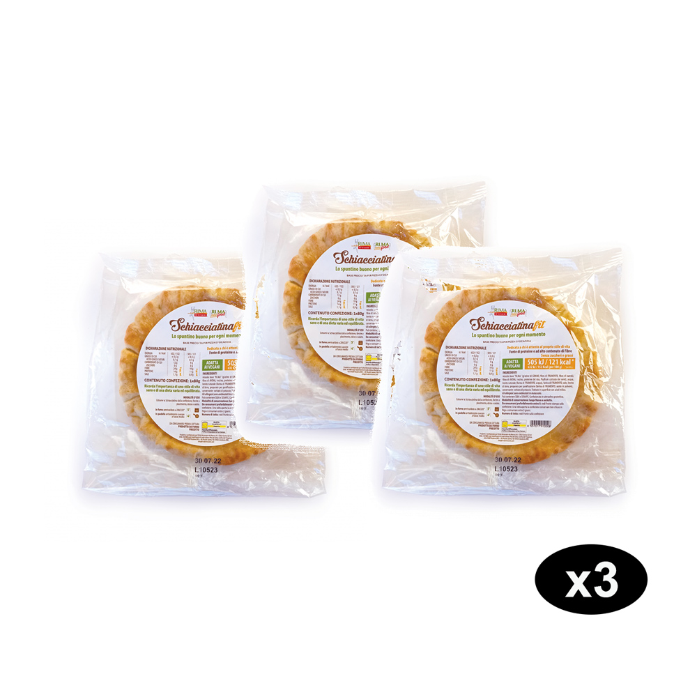 Offerta 3 Schiacciatine Fit - Ricche di Proteine e Fibre | Ri.Ma Benessere