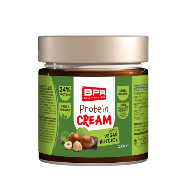 Crema spalmabile proteica vegana nocciola e cacao